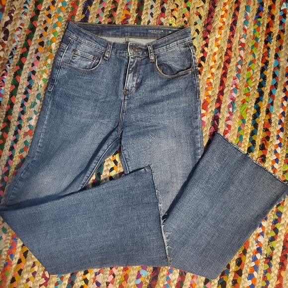 Sale Denim Colab Flares Size 10 - Picture 2 of 7